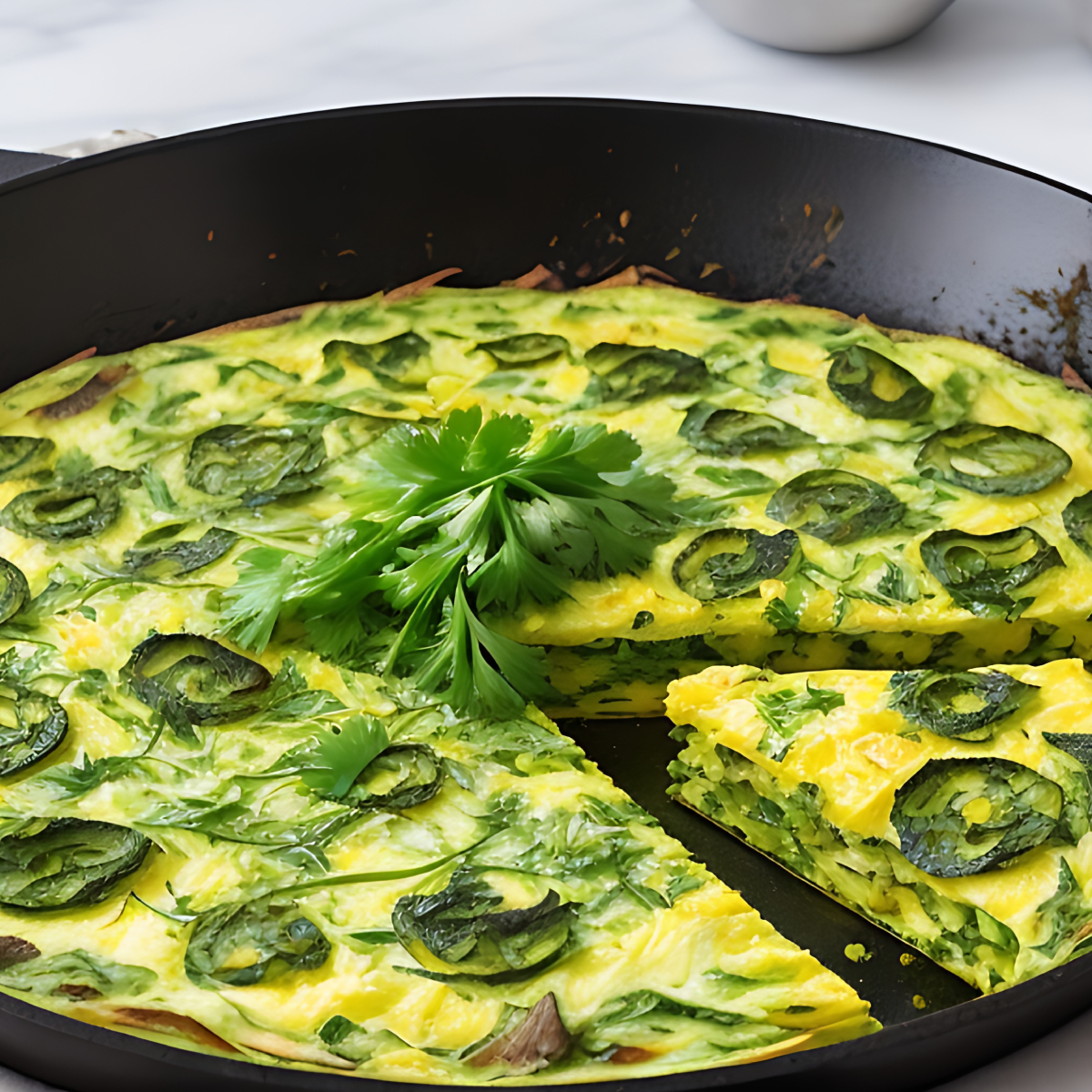 Persian-Herb-Frittata-tray-Kuku-Sabzi